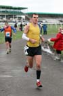 Jon Sharkey (Bournemouth) winning the 50k race, Newcastle Racecourse Half/Marathon/50k, Newcastle Racecourse, Gosforth, Newcastle. Photo: David T. Hewitson/Sports for All Pics